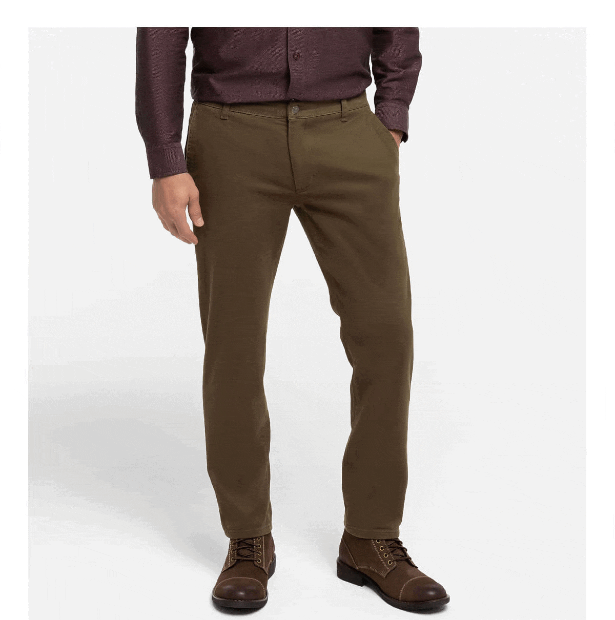 New Washed Stretch Chinos
