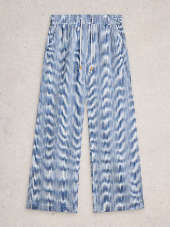 Shop Ally Linen Wide Leg Trouser