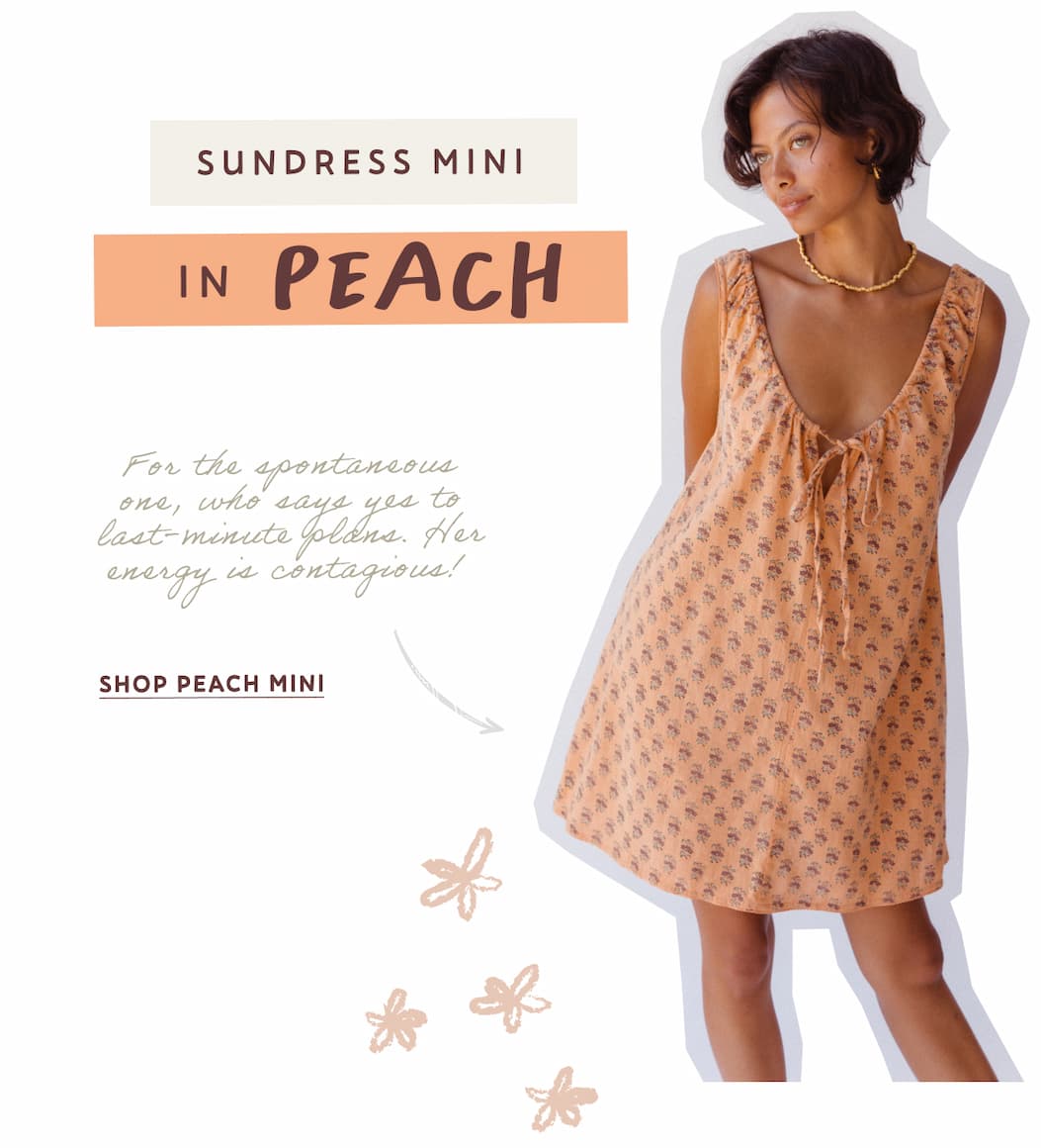 Sundress Mini in Peach