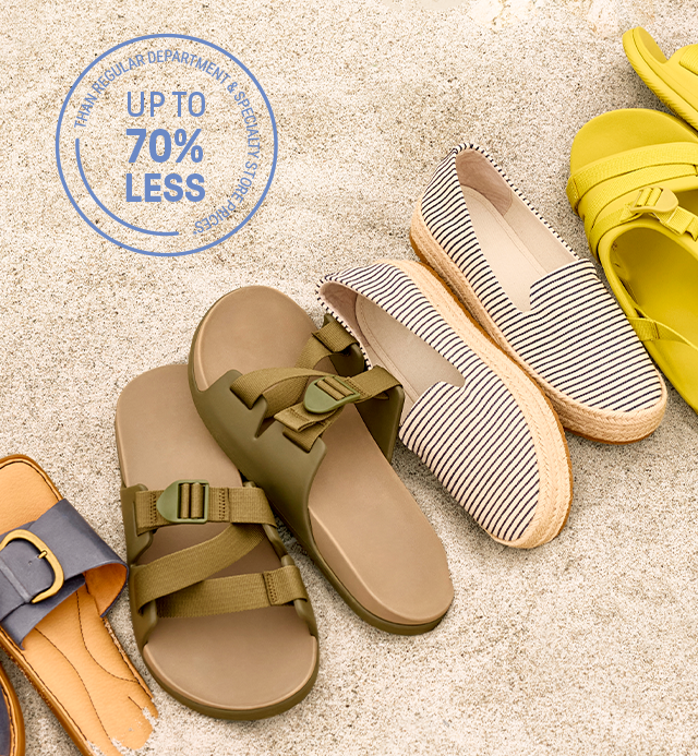 Up to 70% less* than regular department & specialty store prices*