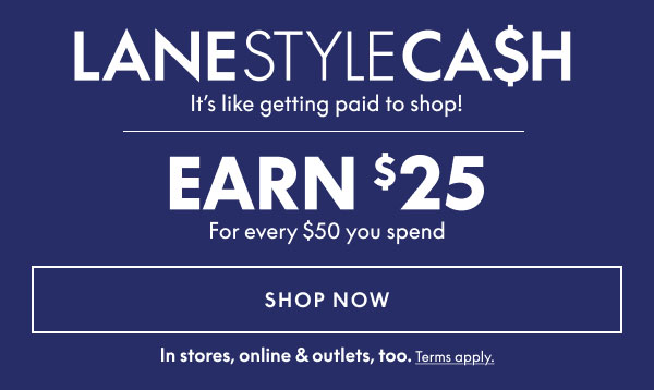 Earn $25 for Every $50 You Spend