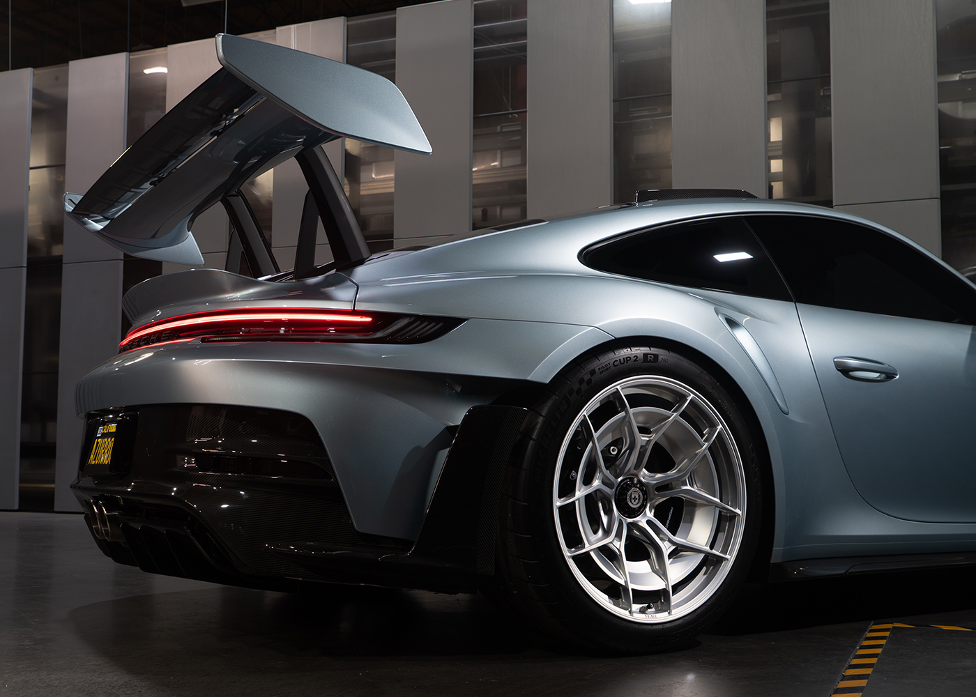 Porsche 911 GT3 RS with P301 with Disc in Frozen Polished Clear
