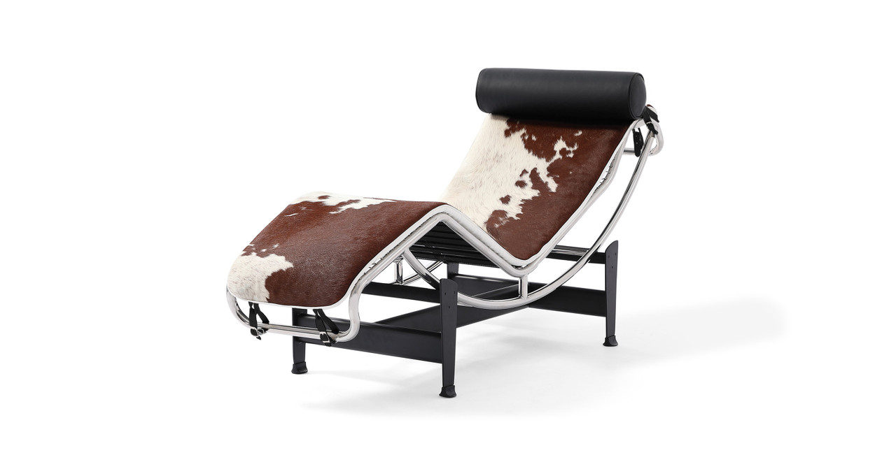 Image of Le Corbusier Style Chaise Lounge