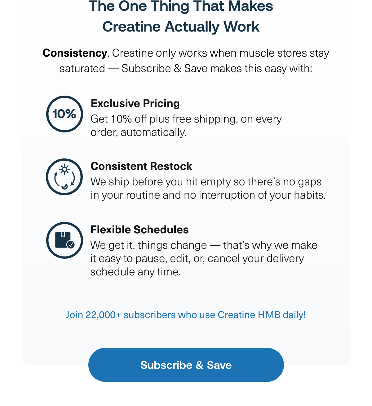 subscribe and save to creatine 