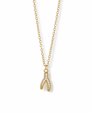 Wishbone Pendant Necklace