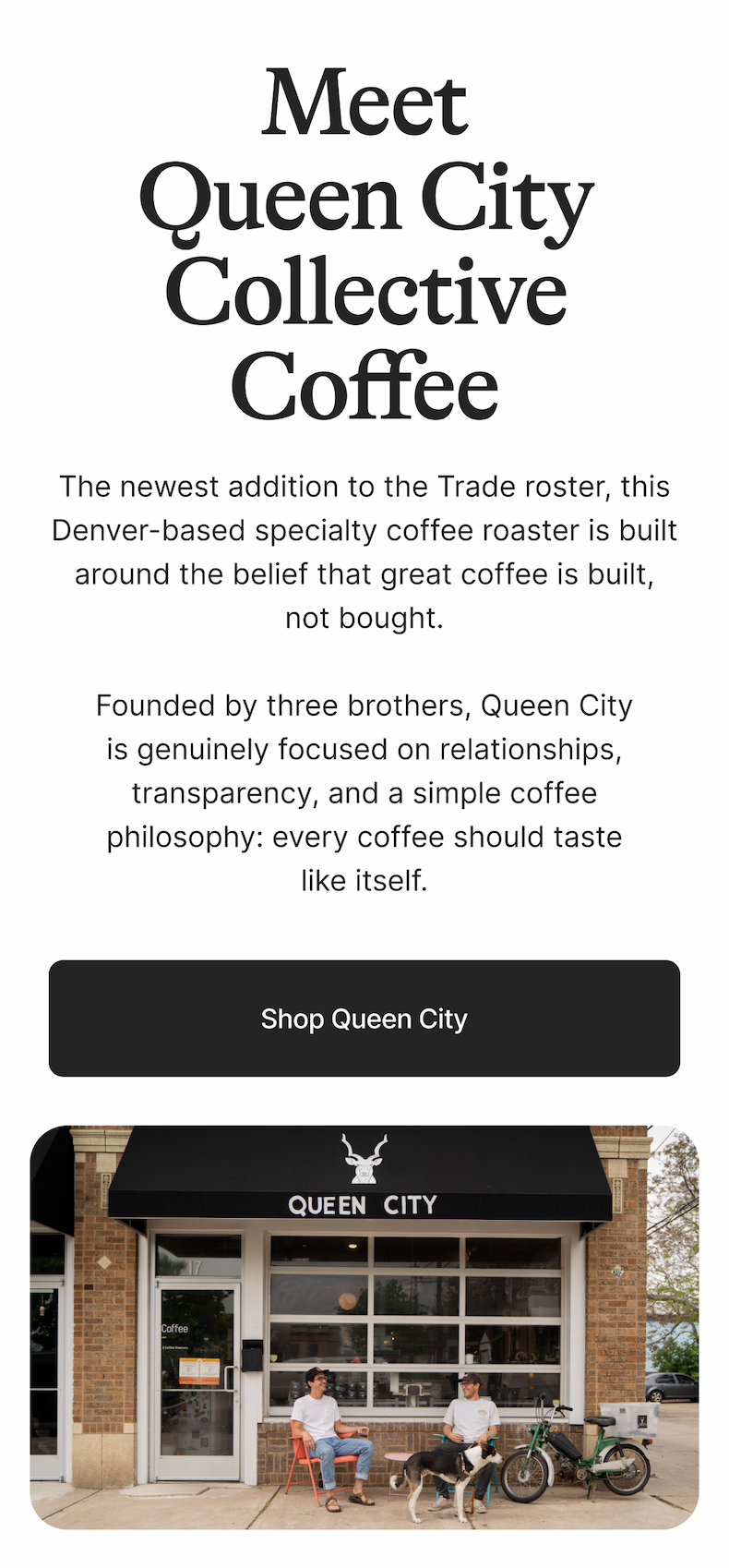 Meet Queen City. Shop their collection