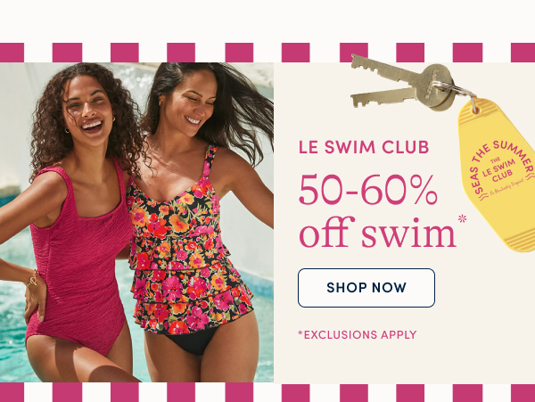 50%-60% off swim