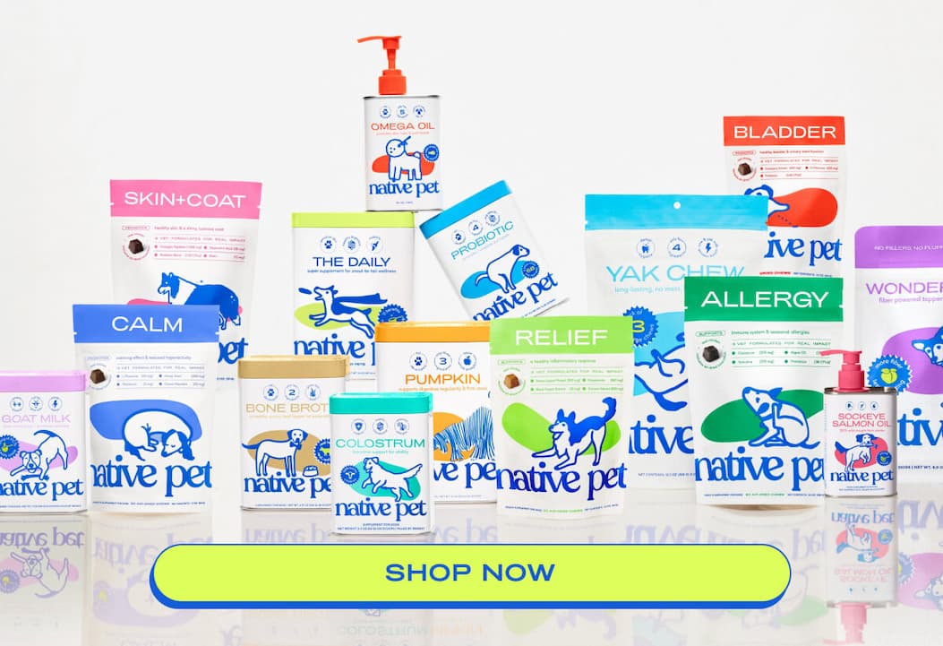 Native Pet product group shot