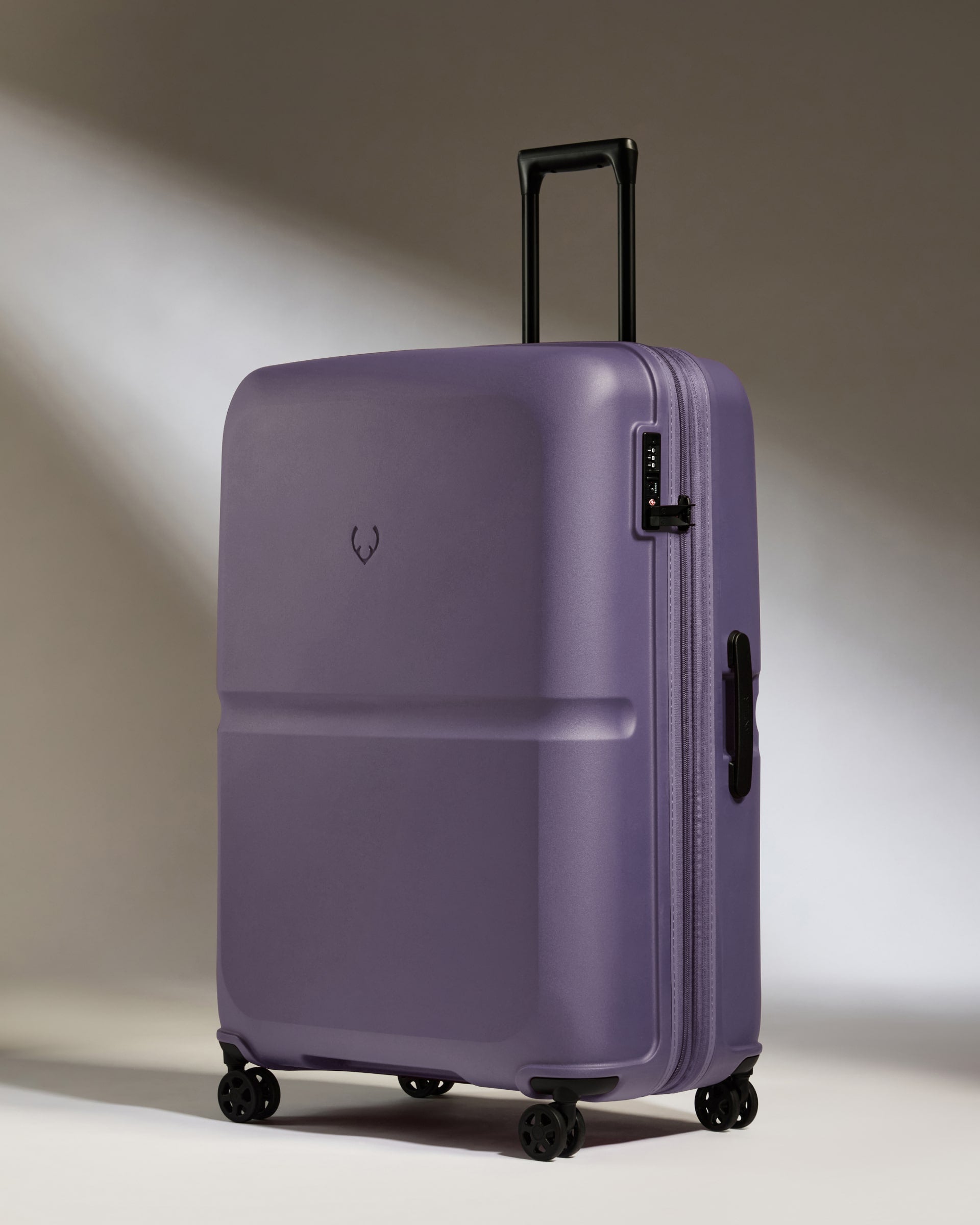 Image of Large Luggage in Thistle Purple - Single Stripe