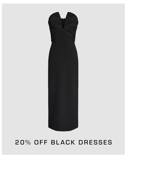 20% Off Black Dresses