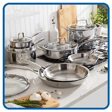 Henckels Tri-Ply Clad Stainless Steel 12-Piece Cookware Set