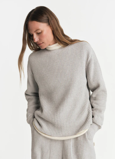 Organic Waffle Crew Top