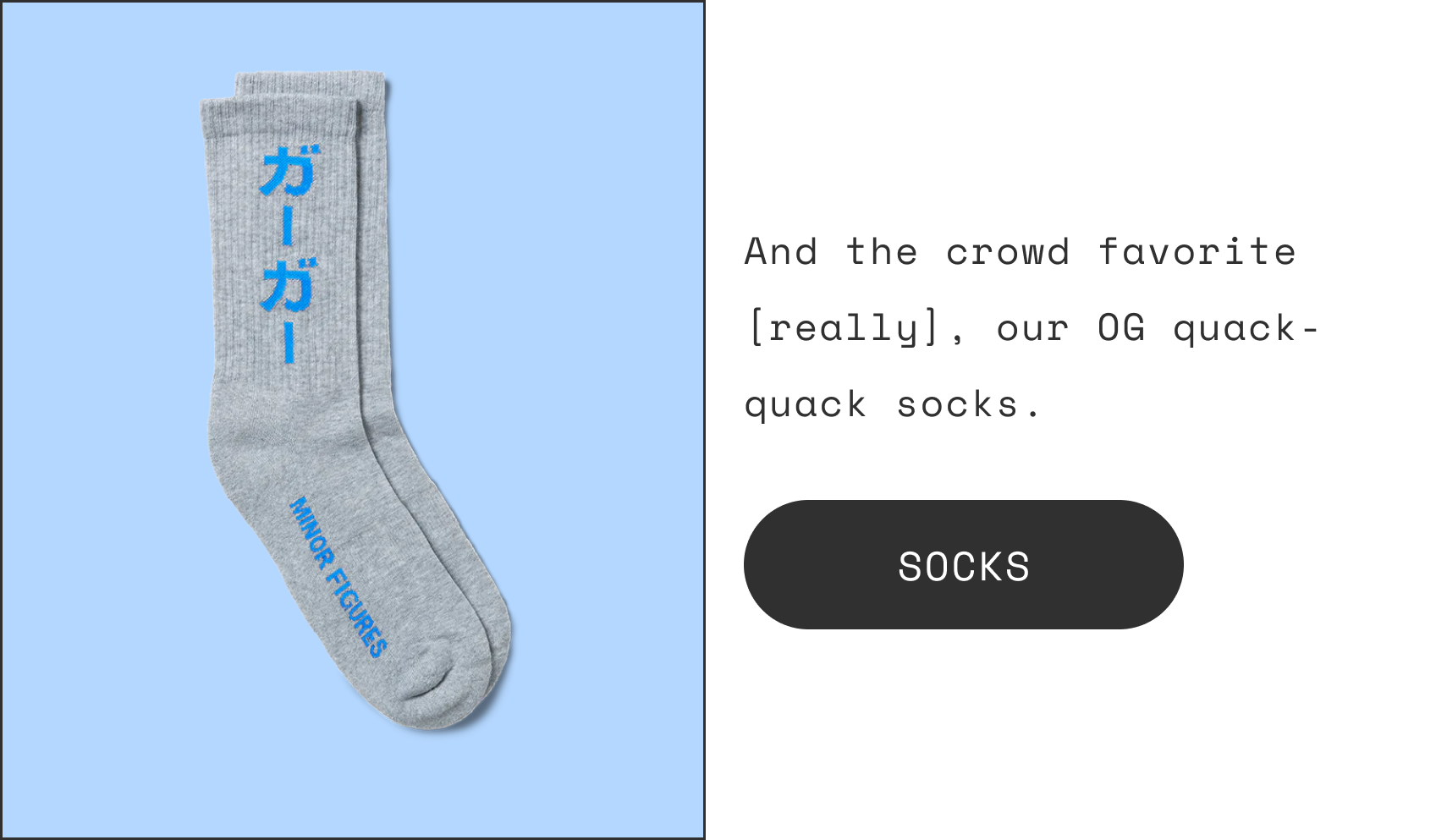 Minor Figures Socks