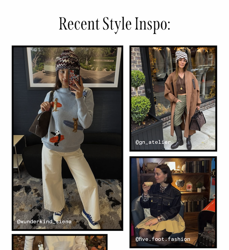 Tagged IG pics featuring: @wunderkind_siena / @gn_atelier / @five.foot.fashion