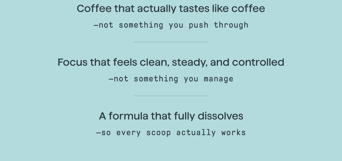 coffee that actually tastes like coffee 
