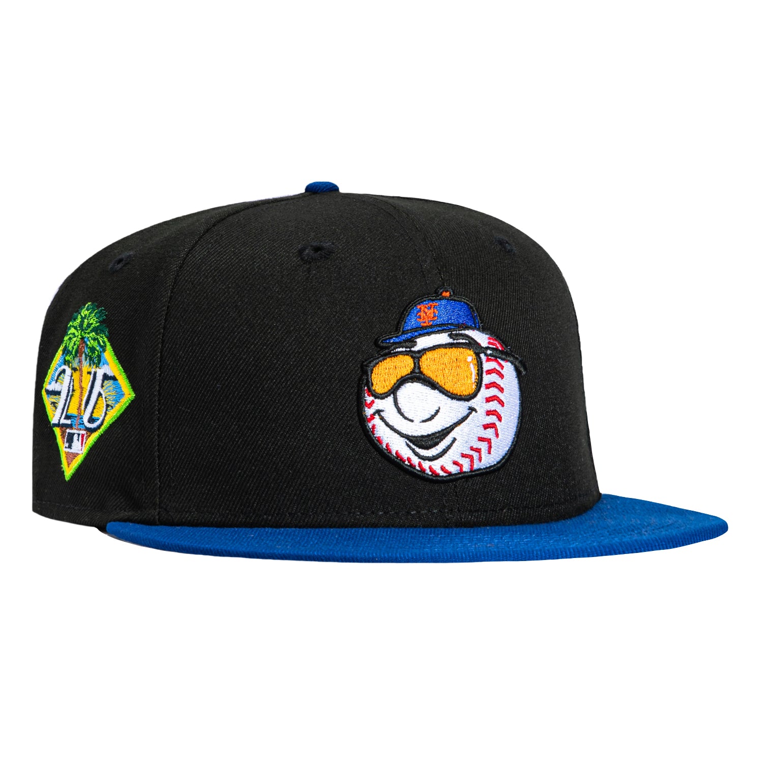 Image of New Era 59Fifty New York Mets 2026 Florida Spring Training Patch Mr. Met Hat - Black, Royal