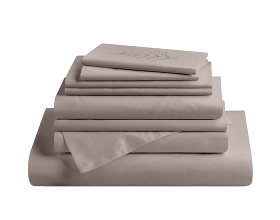 A stack of luxurious Four Seasons linens folded.