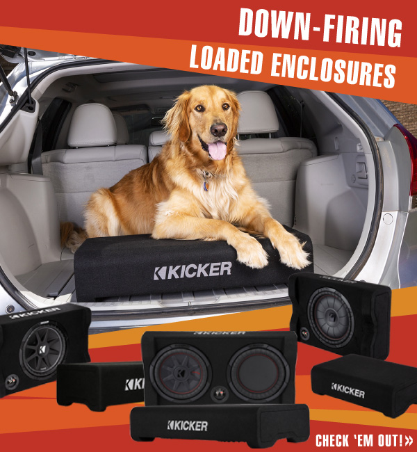 KICKER Down-firing Loaded Enclosures
