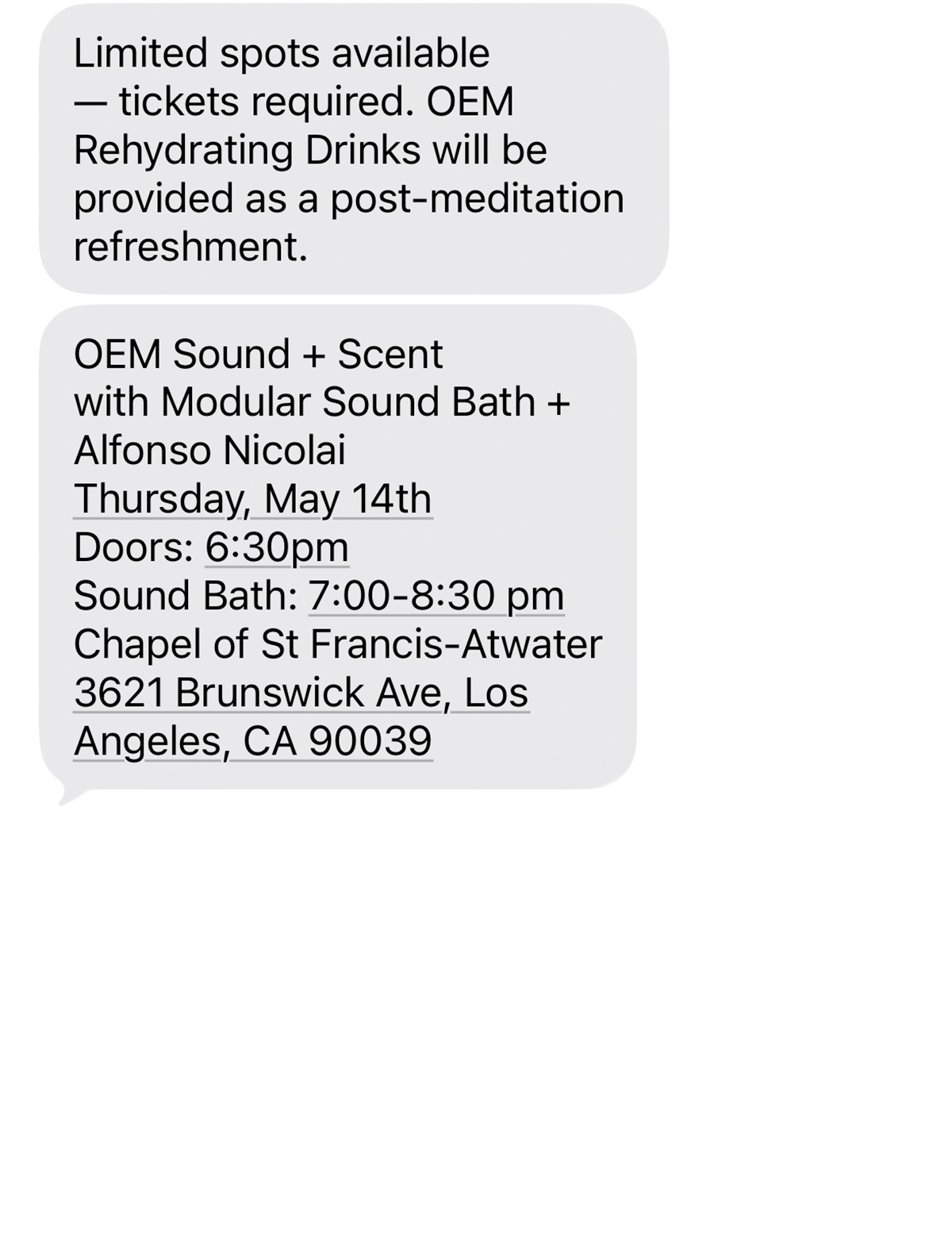 OEM Sound + Scent Experience —&nbsp;5/14/26
