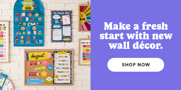 Make a fresh start with new wall décor. SHOP NOW