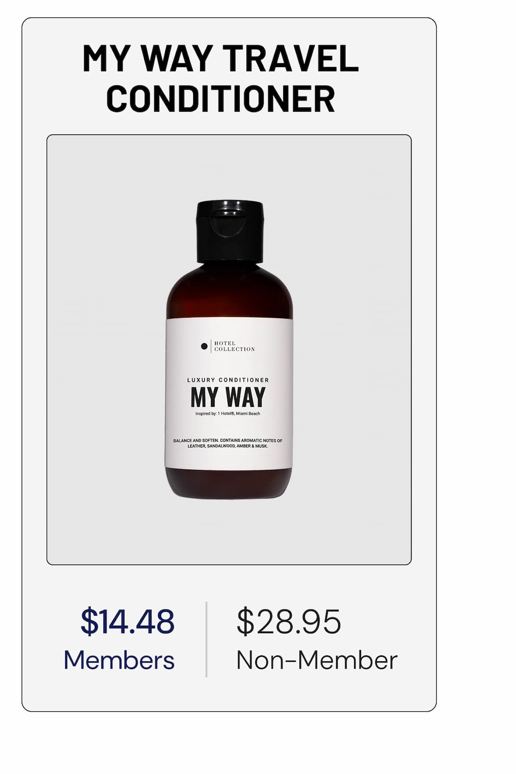 MY WAY TRAVEL CONDITIONER