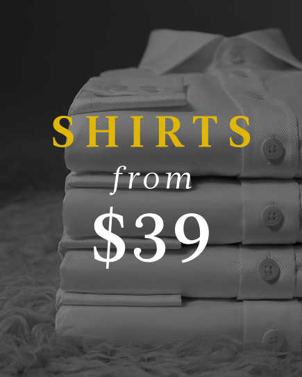 Shirts from $39