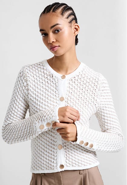 Janai Textured Cardigan