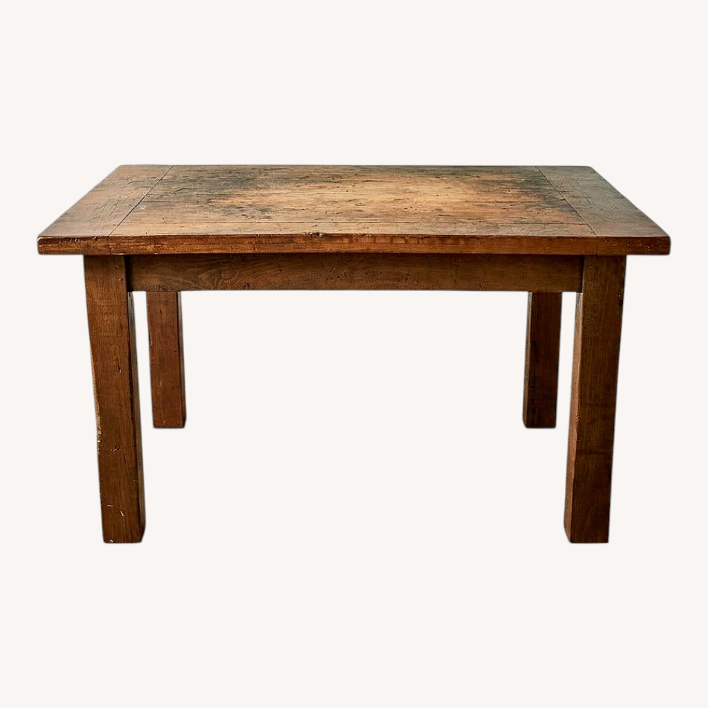 Image of Abc Carpet And Home Dark Brown Wood Dining Table