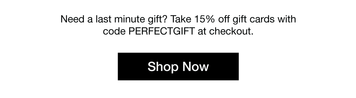 Take 15% off gift cards