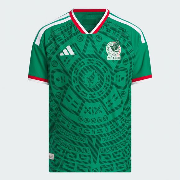Image of Adidas Youth Mexico Home Authentic Jersey 2026