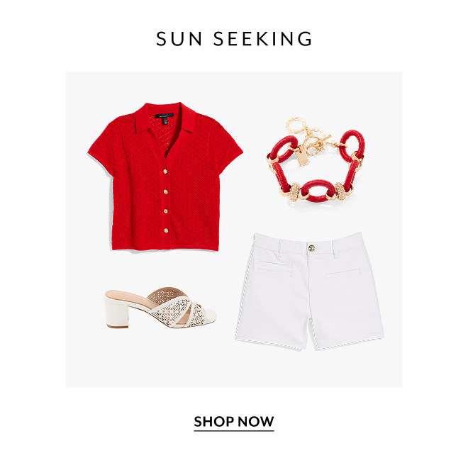 SUN SEEKING. SHOP NOW