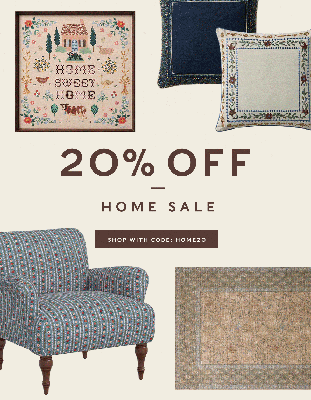 20% OFF HOME SALE | SHOP WITH CODE: HOME20
