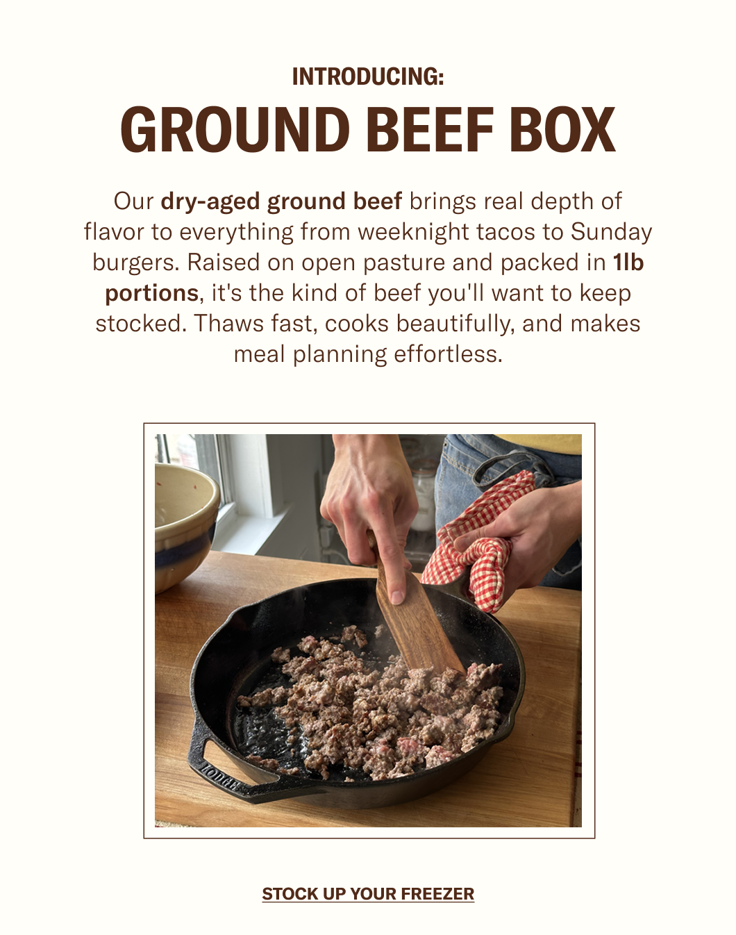 Ballerina Farm | Introducing: Ground Beef Box