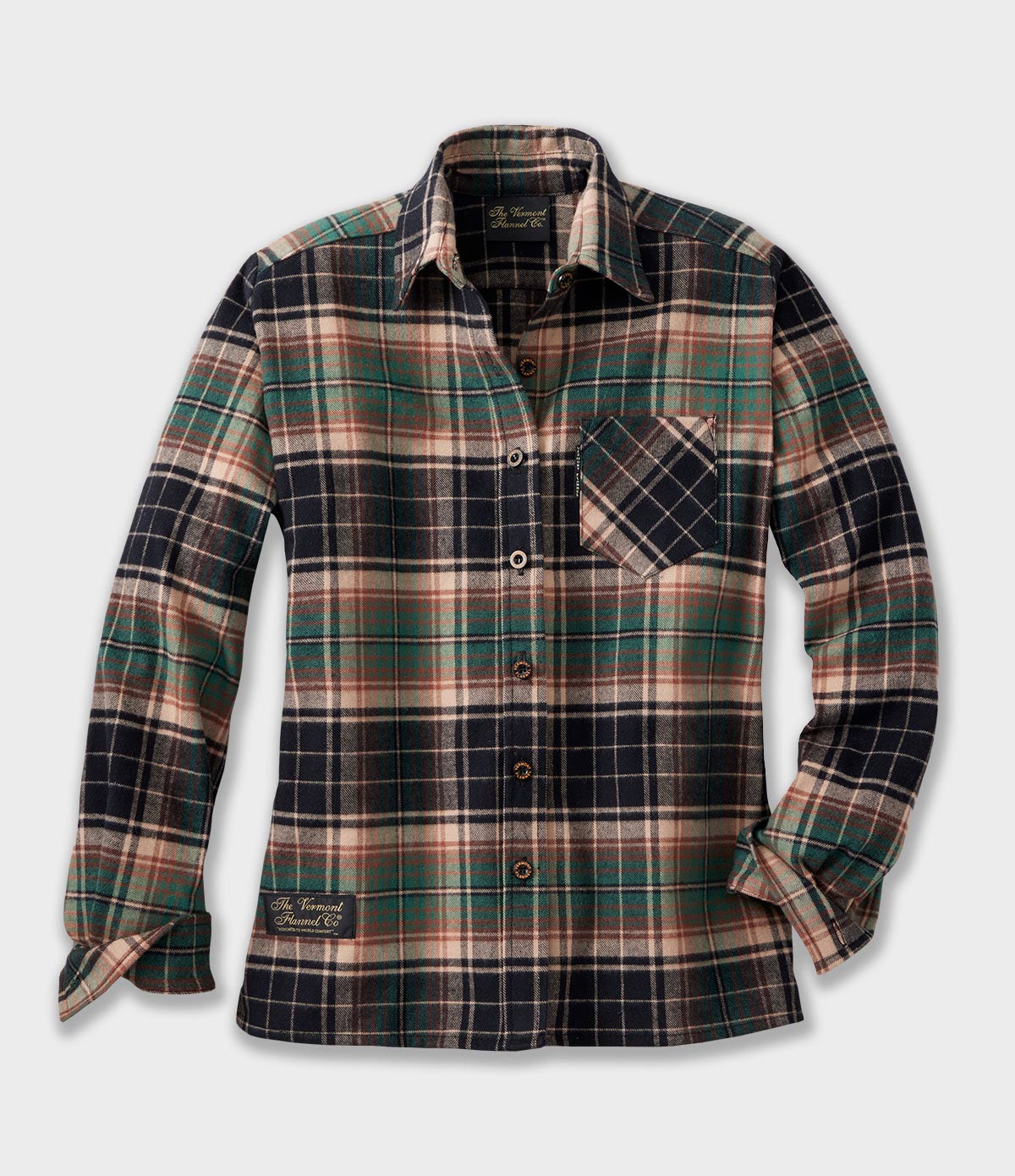 Image of Women's Classic Flannel Shirt - Earth