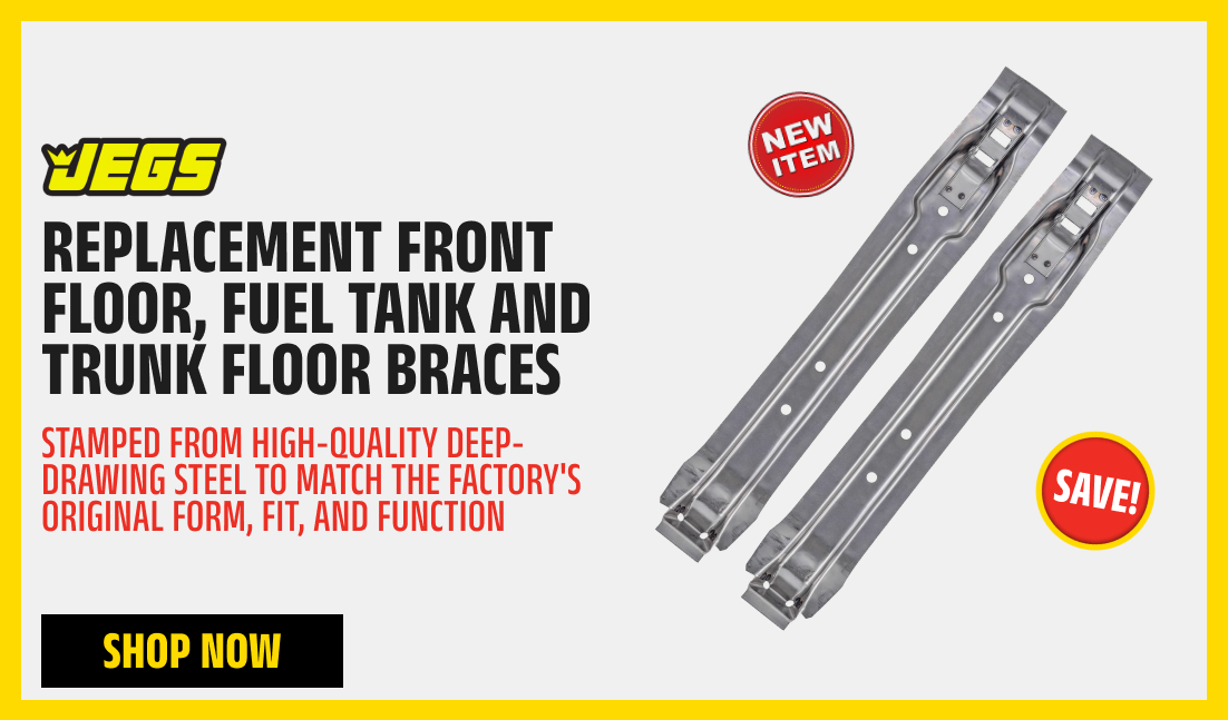 Replacement Front Floor, Fuel Tank and Trunk Floor Braces