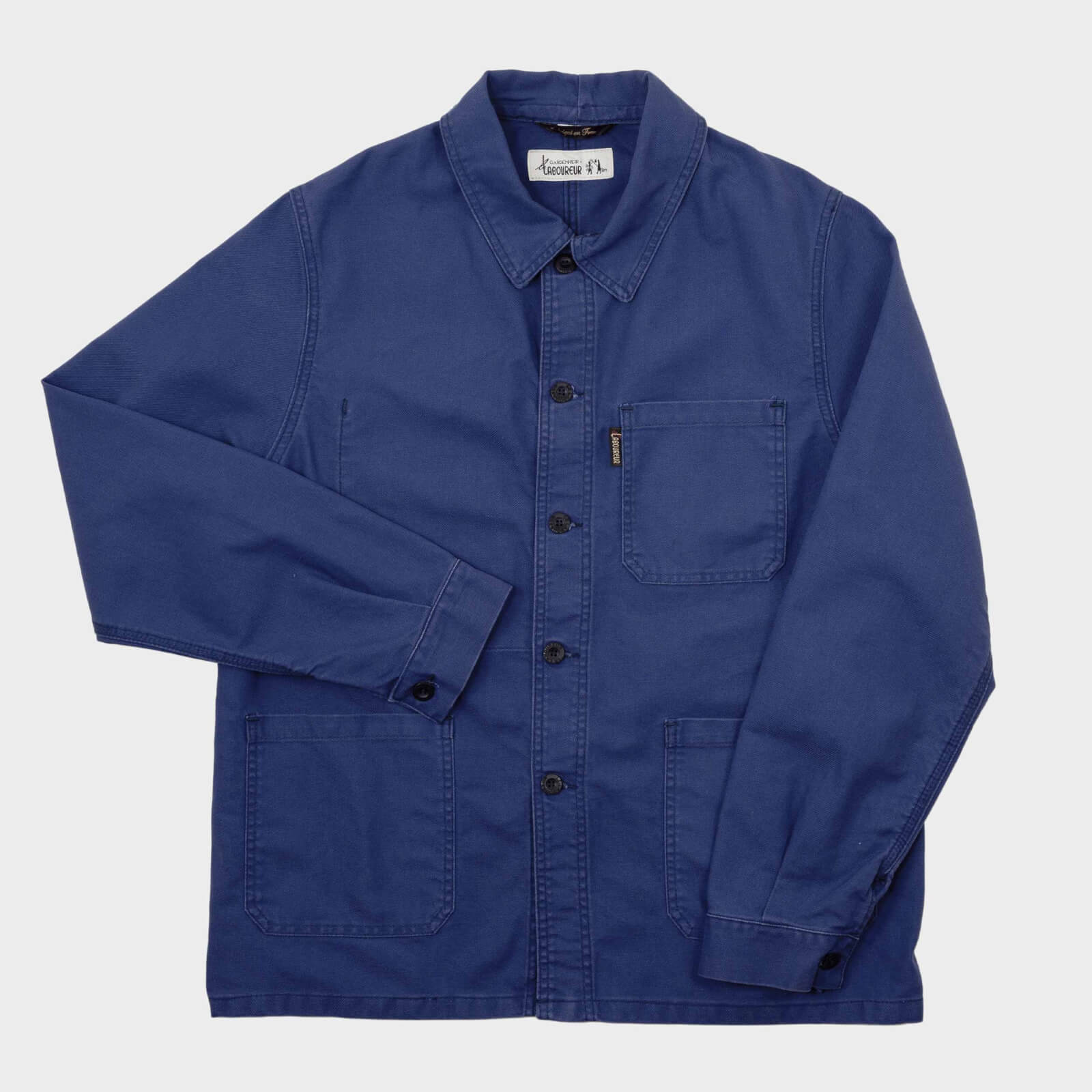 Image of Le Laboureur x Gardenheir French Cotton Work Jacket in Stonewashed Navy