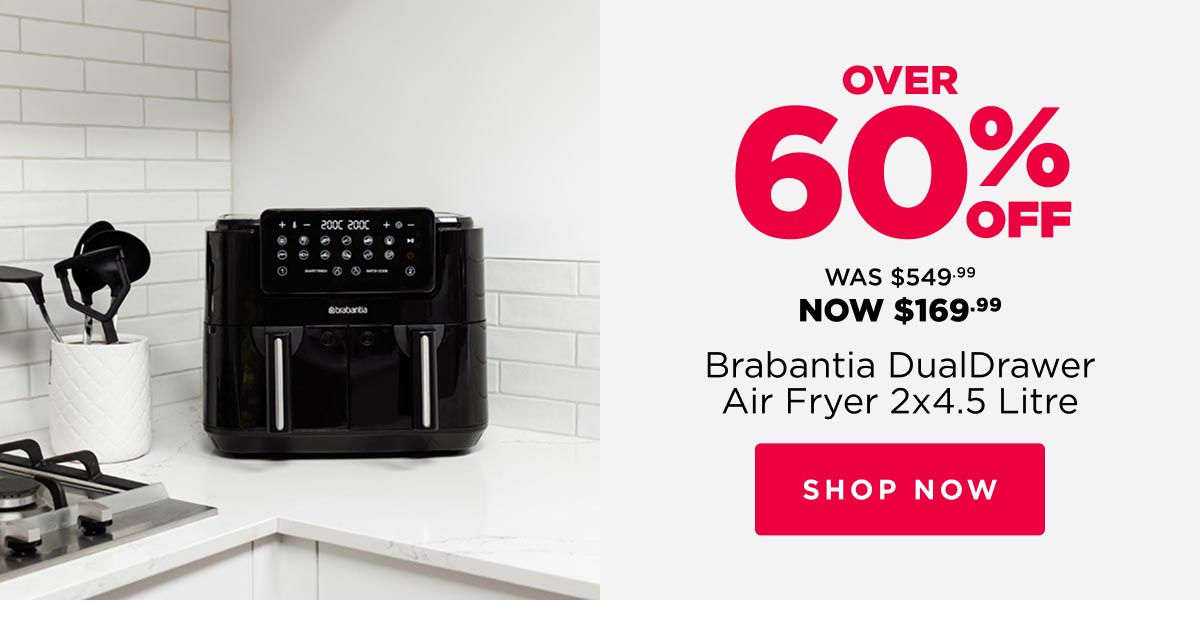 Brabantia DualDrawer Air Fryer 2x4.5 Litre