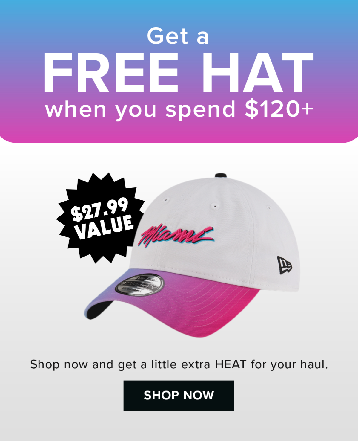 Free Hat When You Spend $120+ | Shop Now