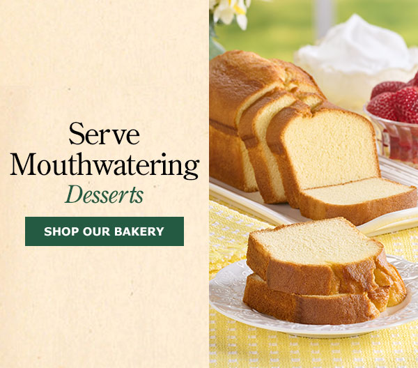 Serve Mouthwatering Desserts. Shop Our Bakery. Classic Butter Pound Cake by Mildred's Baked Goods