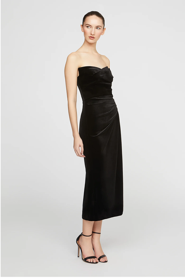 Imara Velvet Midi Dress