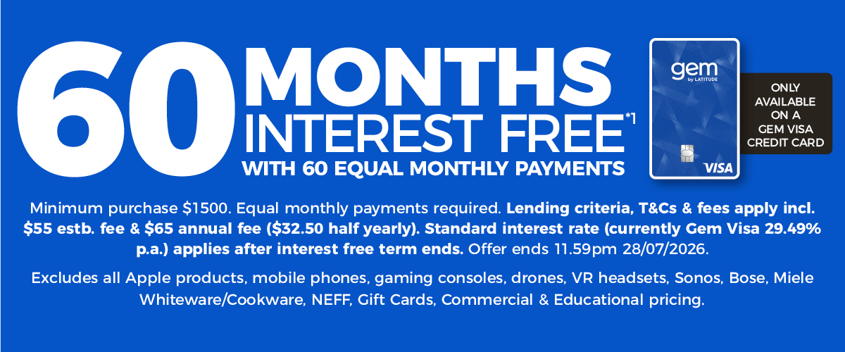 60 Months Interest Free*