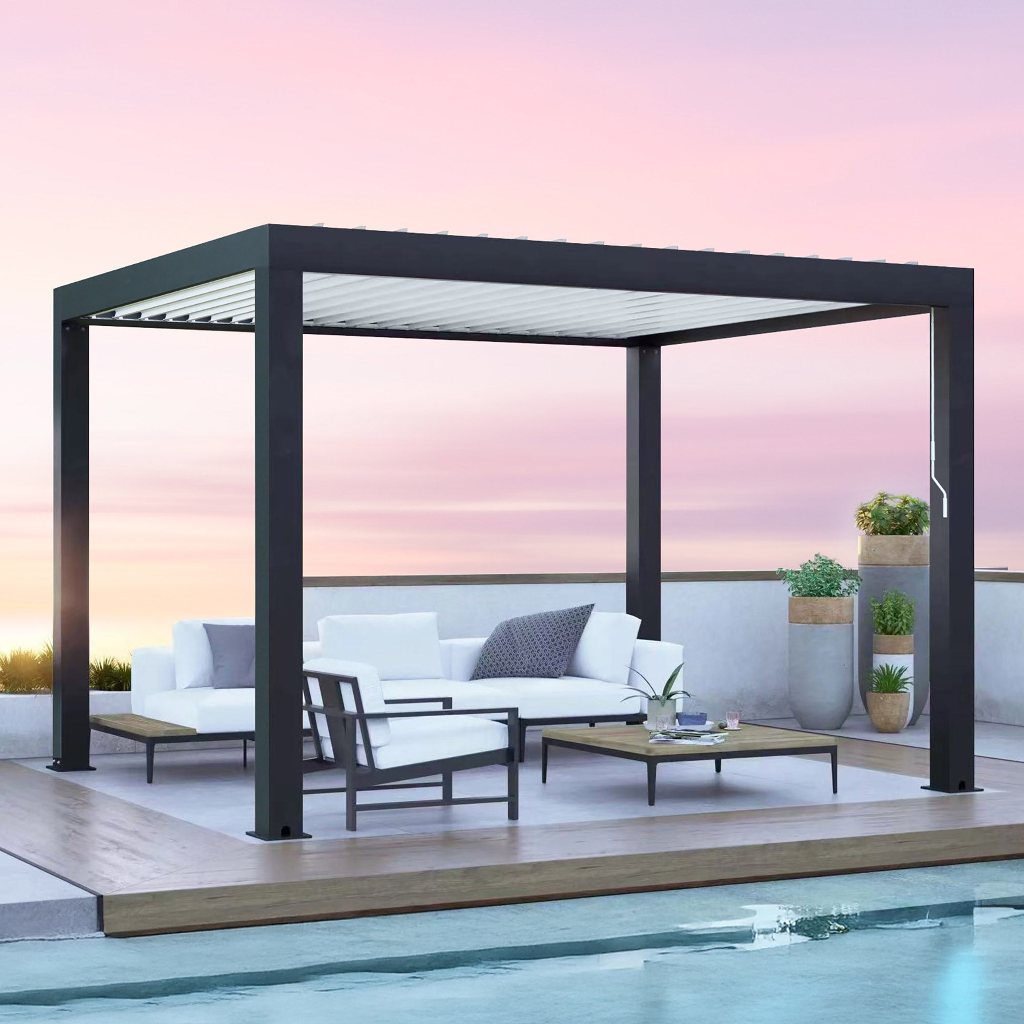 12' x 12' Aluminum Louvered Room Series