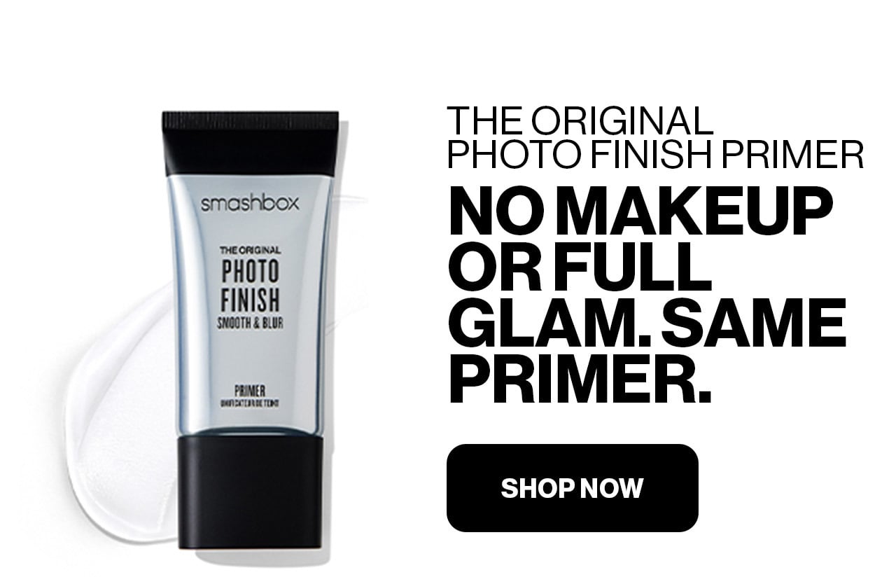THE ORIGINAL PHOTO FINISH PRIMER | NO MAKEUP OR FULL GLAM.SAME PRIMER. | SHOP NOW