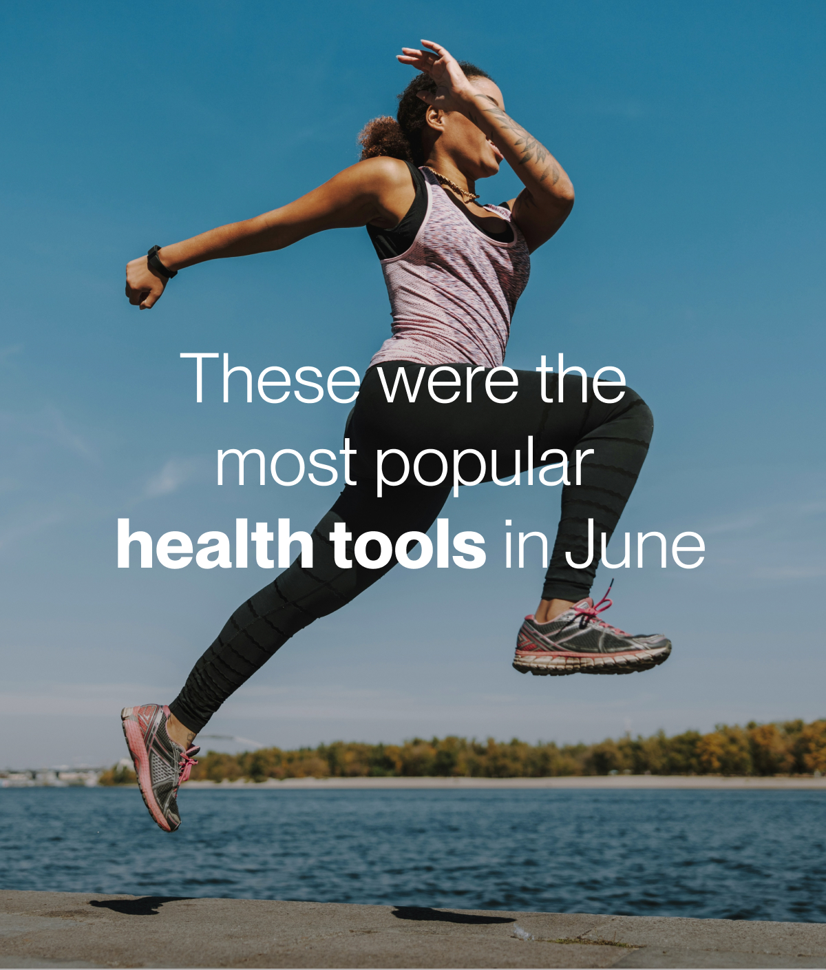 Woman with earbuds in