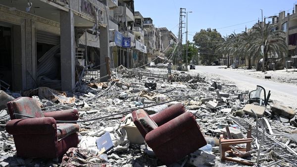 Israeli airstrikes destroy Central Bank branch in southern Lebanon's Nabatieh