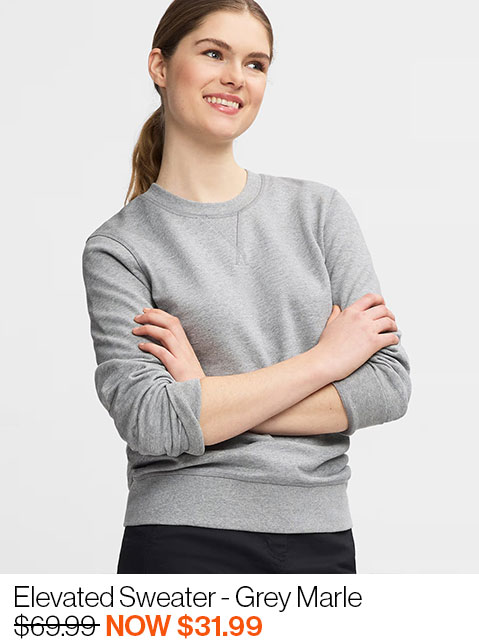 Elevated Sweater - Grey Marle