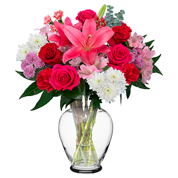 Pre-order Valentines Day Dream Date Fresh Cut Floral Arrangement, 25-stems