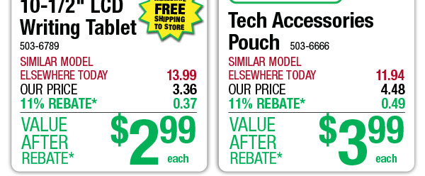 Tech Accessories Pouch - ONLY $3.99 After Rebate*!