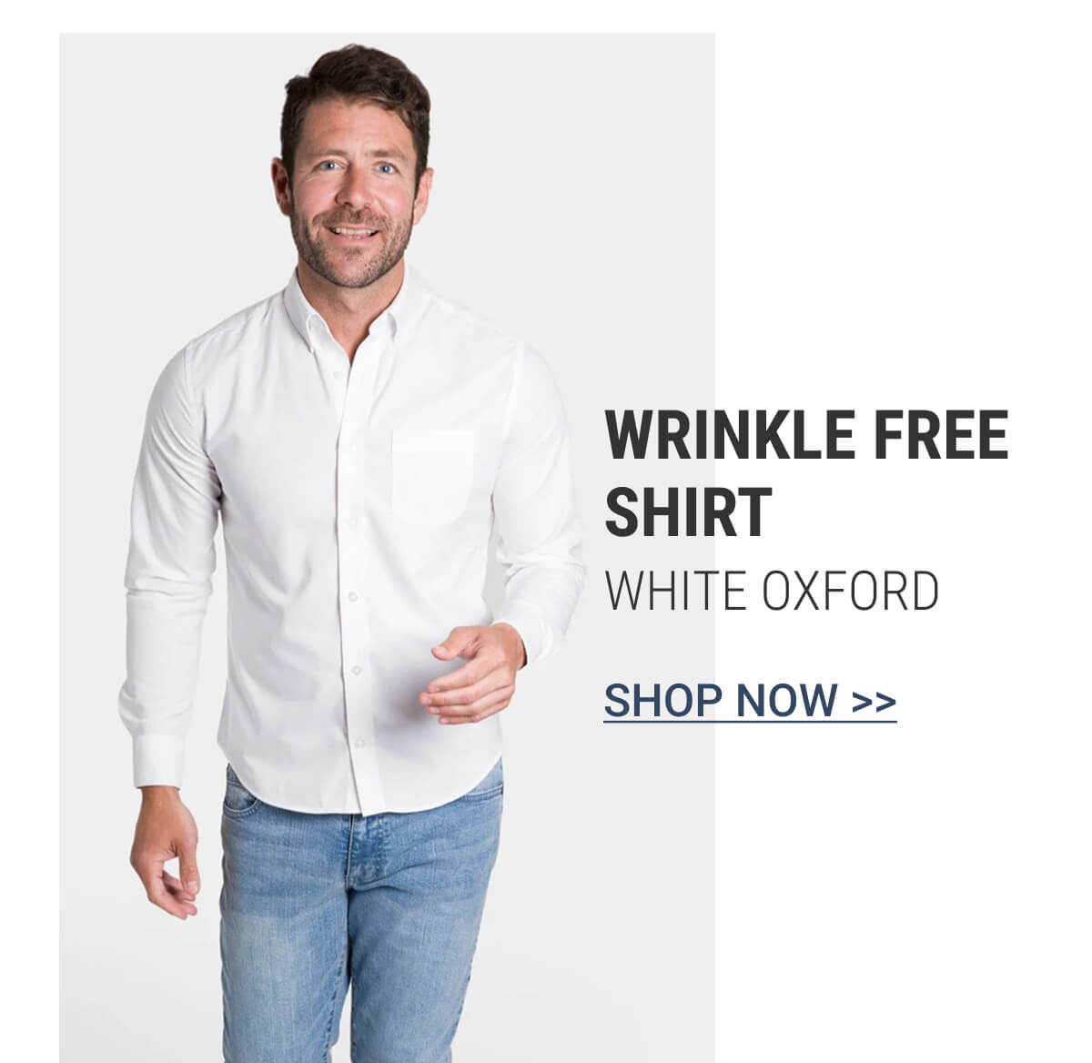 White Oxford Wrinkle Free Shirt