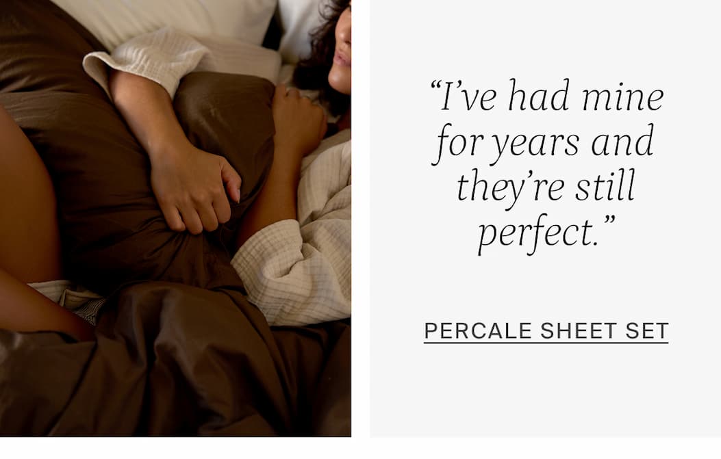 Percale sheet set